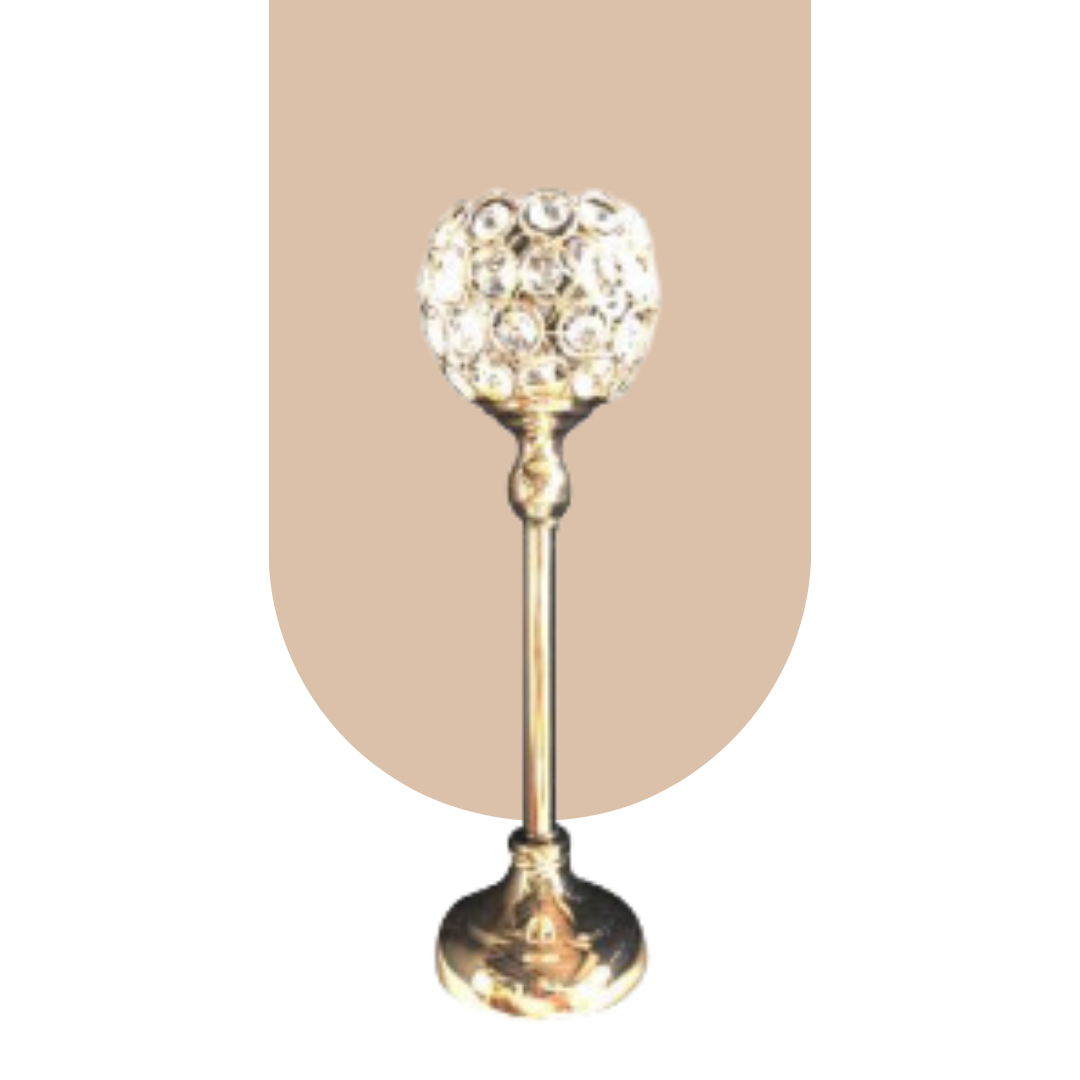  Candle Holder Gold Cup - Tall